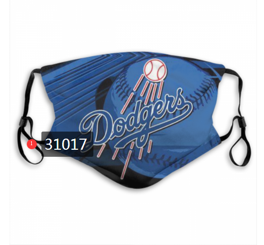 2020 Los Angeles Dodgers Dust mask with filter 64->mlb dust mask->Sports Accessory